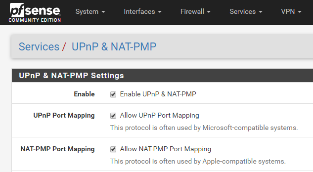 unpn vs nat pmp